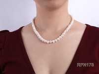 8-9mm Classic White Round Freshwater Pearl Necklace