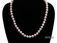 8mm AAA white round freshwater pearl necklace,bracelet and earring set