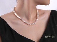 7.5-8mm AAA Classic White Round Freshwater Pearl Necklace