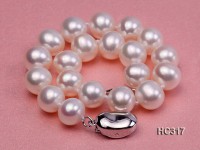 8mm AAA white round freshwater pearl bracelet