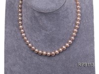 8mm AAA round freshwater pearl necklace and bracelet set
