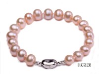 8mm AAA round freshwater pearl bracelet