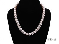 10-11mm Classic White Round Freshwater Pearl Necklace