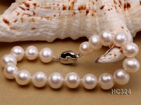 9mm white round freshwater pearl  bracelet