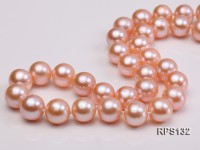 10-10.5mm AAA pink round freshwater pearl necklace,bracelet and earring set