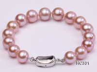 10-11mm AAA round freshwater pearl bracelet