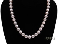 10-11mm AAA white round freshwater pearl necklace,bracelet and earring set