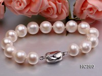 10-11mm AAA round freshwater pearl bracelet