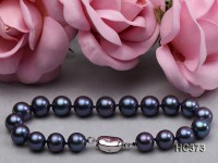 9-10mm AAA black round freshwater pearl bracelet