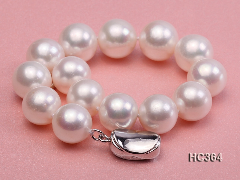 11.5-12.5mm AAAA round freshwater pearl bracelet