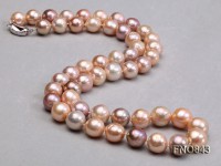 12.5-14.5mm High Quality  round Edison Pearl Opera Necklace