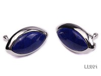 14.5x22mm Lapis Lazuli Earrings with Sterling Silver Studs