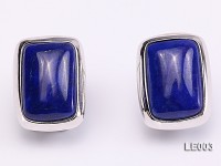 14×18.5mm Lapis Lazuli Earrings with Sterling Silver Studs