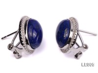 15x19mm Lapis Lazuli Earrings with Sterling Silver Studs