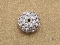 10.5mm Round Gold-plated Silver Accessories with Zircons