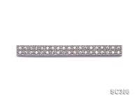 5x38mm Zircon-inlaid Silver Accessories