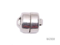 7x8mm Single-strand Sterling Silver Magnetic Clasp