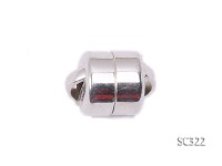 6x6mm Single-strand Sterling Silver Magnetic Clasp