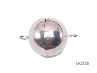 14mm Single-strand Sterling Silver Magnetic Ball Clasp