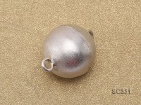 14mm Single-strand Sterling Silver Magnetic Ball Clasp