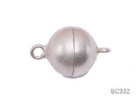 12mm Single-strand Sterling Silver Magnetic Ball Clasp