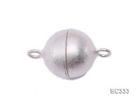 7x11mm Single-strand Sterling Silver Magnetic Ball Clasp