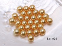 South Sea Pearl—AAAA-grade 9-10mm Round Golden South Sea Pearl