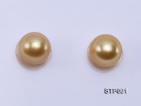 South Sea Pearl—AAAA-grade 9-10mm Round Golden South Sea Pearl
