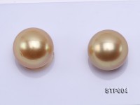 South Sea Pearl—AAA-grade 12-13mm Round Golden South Sea Pearl
