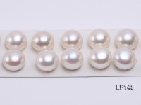 Super-size 14-14.5mm Classic White Flat Loose Pearl
