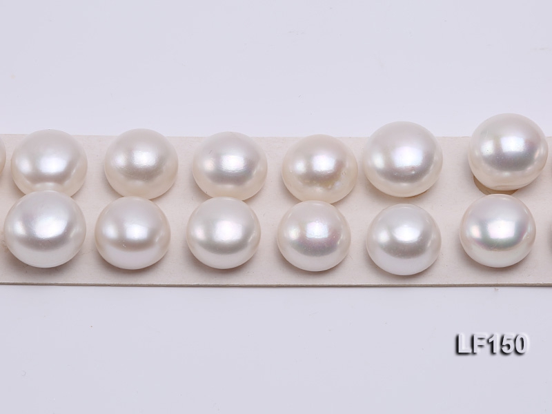 Super-size 15-15.5mm Classic White Flat Loose Pearl
