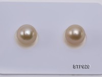 South Sea Pearl—AA-grade 9-10mm Round Golden South Sea Pearl