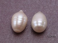 Wholesale 11X16-12X17mm Classic White Drop-shaped Loose Freshwater Pearls