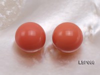Wholesale 12mm Round Orange Red Seashell Pearl Beads
