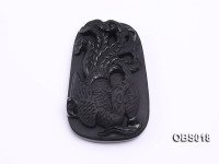 37x53mm Black Obsidian Pendant