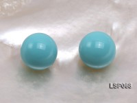 Wholesale 12mm Sky-blue Round Seashell Pearl Bead