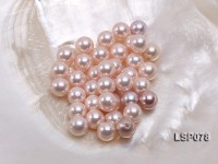 Wholesale 8.5-9mm Pink Round Seashell Pearl Bead