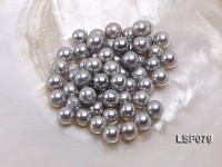 Wholesale 8.5-9mm Silver Round Seashell Pearl Bead
