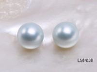 Wholesale 14.5mm Light Blue Round Seashell Pearl Bead