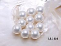 Wholesale 21mm White Round Seashell Pearl Bead
