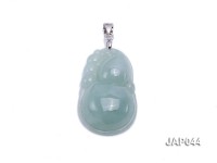 20x32mm Natural Jadeite Buddha Pendant