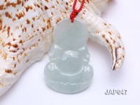 33x50mm Natural Jadeite Buddha Pendant