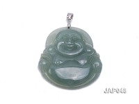 35x39mm Natural Jadeite Buddha Pendant
