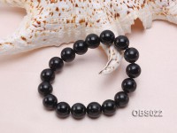 12mm Black Obsidian Bracelet