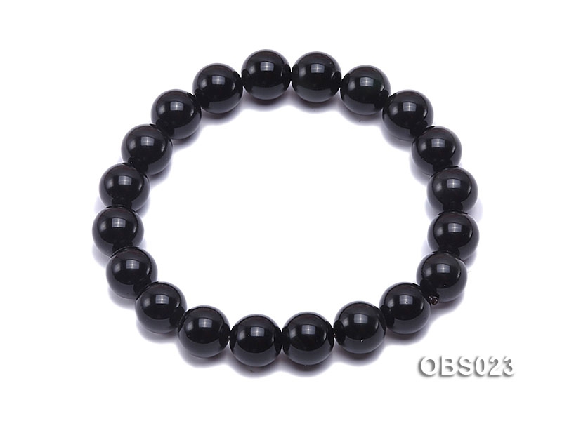 10mm Black Obsidian Bracelet