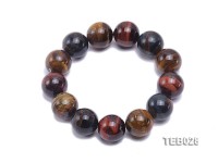 16.5mm Tiger Eye Beads Elasticated Bracelet