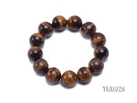 16mm Tiger Eye Beads Elasticated Bracelet