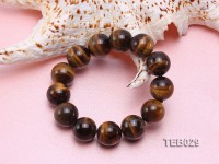 16mm Tiger Eye Beads Elasticated Bracelet