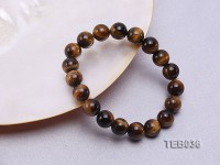 10mm Tiger Eye Beads Elasticated Bracelet