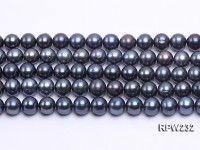 Wholesale 9-10mm Black Round Freshwater Pearl String